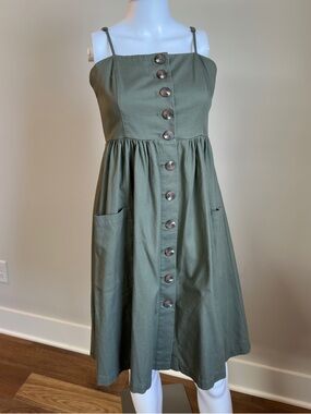 Button-Down Midi Dress